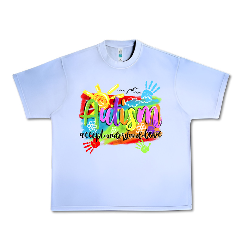 Autism Accept Understand Love Urban Heavy Tee by NancyCooperArtShop | Teevron