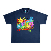 Navy Autism accept understand love Urban Heavy Tee - NancyCooperArtShop