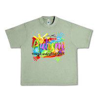 Oil Green Autism accept understand love Urban Heavy Tee - NancyCooperArtShop