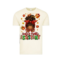 Vintage Arctic santa's favorite assistant afro messy bun Vintage Tee - texasbilliewilder