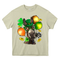 Mossy St. Patricks Clovers With Donkey Heavy Core Tee - BundleAndBundleShop