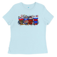 Baby Blue labor day drink Ladies Tee - RacoonDesign