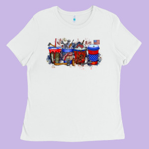 Labor Day Drink Ladies Tee Designed By Racoondesign