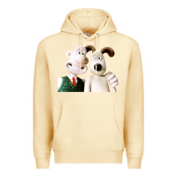 Pina Colada the man with his dog taking selfie w.a.l.l.a.c.e Premium Hoodie - lanVoArt