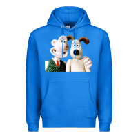 True Royal the man with his dog taking selfie w.a.l.l.a.c.e Premium Hoodie - lanVoArt