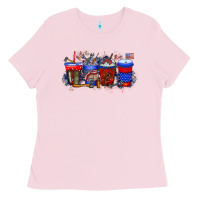 Bubblegum Pink labor day drink Ladies Tee - RacoonDesign