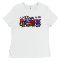 White labor day drink Ladies Tee - RacoonDesign