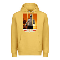 Antique Gold rooster topgun retro Premium Hoodie - lanVoArt