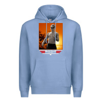 Colony Blue rooster topgun retro Premium Hoodie - lanVoArt