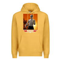 Mustard rooster topgun retro Premium Hoodie - lanVoArt