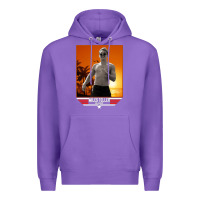 Purple rooster topgun retro Premium Hoodie - lanVoArt