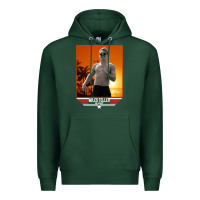 Sports Green rooster topgun retro Premium Hoodie - lanVoArt