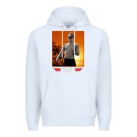 White rooster topgun retro Premium Hoodie - lanVoArt