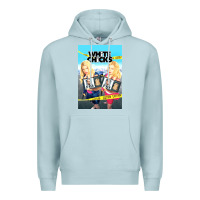 Blue Mist white chicks Premium Hoodie - lanVoArt