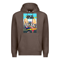 Coffee white chicks Premium Hoodie - lanVoArt