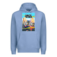 Colony Blue white chicks Premium Hoodie - lanVoArt