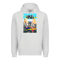 Dove Grey white chicks Premium Hoodie - lanVoArt