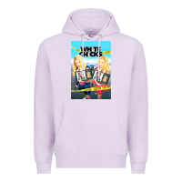 Lilac white chicks Premium Hoodie - lanVoArt