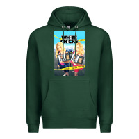 Sports Green white chicks Premium Hoodie - lanVoArt