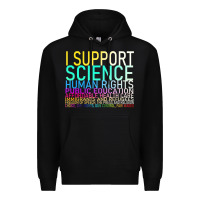 Black Hot Trend I Support Science Human Rights Public Education Premium Hoodie - lanVoArt