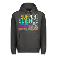 Charcoal Heather Hot Trend I Support Science Human Rights Public Education Premium Hoodie - lanVoArt