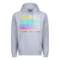 Heather Grey Hot Trend I Support Science Human Rights Public Education Premium Hoodie - lanVoArt