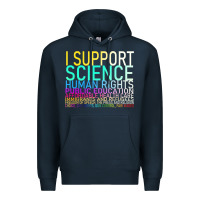 Navy Hot Trend I Support Science Human Rights Public Education Premium Hoodie - lanVoArt