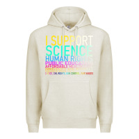 Oatmeal Heather Hot Trend I Support Science Human Rights Public Education Premium Hoodie - lanVoArt