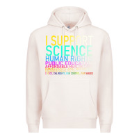 Pale Pink Hot Trend I Support Science Human Rights Public Education Premium Hoodie - lanVoArt