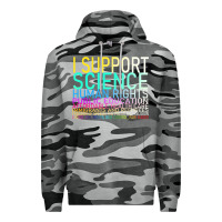 Slate Camo Hot Trend I Support Science Human Rights Public Education Premium Hoodie - lanVoArt