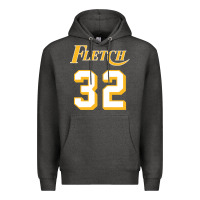 Charcoal Heather fletch Premium Hoodie - lanVoArt
