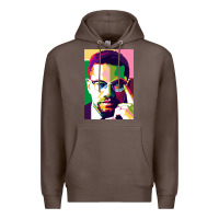 Coffee malcolm x Premium Hoodie - lanVoArt