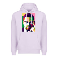 Lilac malcolm x Premium Hoodie - lanVoArt