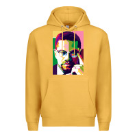 Mustard malcolm x Premium Hoodie - lanVoArt