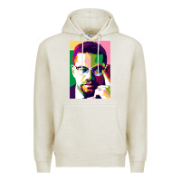 Oatmeal Heather malcolm x Premium Hoodie - lanVoArt
