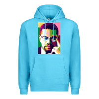 Ocean Blue malcolm x Premium Hoodie - lanVoArt