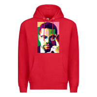 Red malcolm x Premium Hoodie - lanVoArt