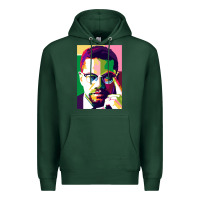 Sports Green malcolm x Premium Hoodie - lanVoArt