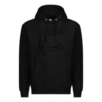 Black the alien paul Premium Hoodie - lanVoArt