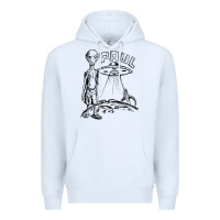 White the alien paul Premium Hoodie - lanVoArt