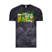 Cloud Black st patricks day gnomes coffee cups Vintage Tee - Jasminsmagicworld