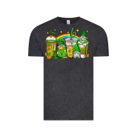 Vintage Black st patricks day gnomes coffee cups Vintage Tee - Jasminsmagicworld