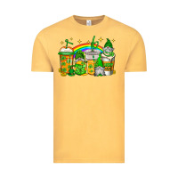 Vintage Mustard st patricks day gnomes coffee cups Vintage Tee - Jasminsmagicworld