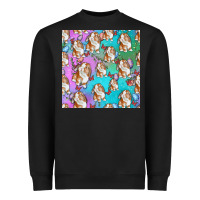 Black Easter Bunny With Truck Seamless Pattern Heavyweight Sweatshirt - BundleAndBundleShop