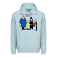 Blue Mist 60s milton the monster show characters and logotype Premium Hoodie - lanVoArt