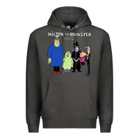 Charcoal Heather 60s milton the monster show characters and logotype Premium Hoodie - lanVoArt