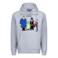 Heather Grey 60s milton the monster show characters and logotype Premium Hoodie - lanVoArt