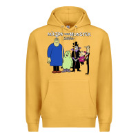 Mustard 60s milton the monster show characters and logotype Premium Hoodie - lanVoArt