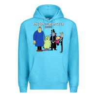 Ocean Blue 60s milton the monster show characters and logotype Premium Hoodie - lanVoArt