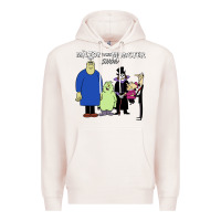 Pale Pink 60s milton the monster show characters and logotype Premium Hoodie - lanVoArt